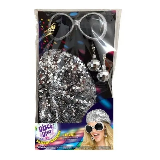 70s Disco Diva Instant Costume Accessory Kit