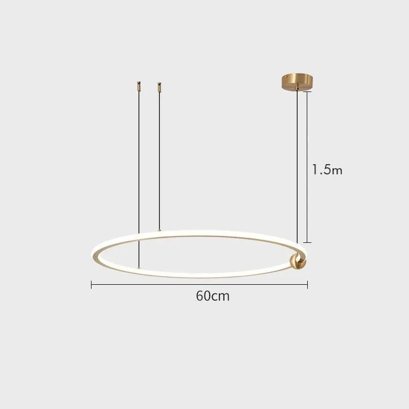 ANELLI Solid Brass Circular Pendant