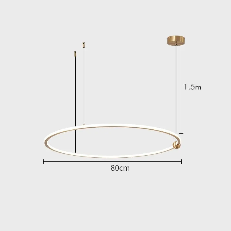 ANELLI Solid Brass Circular Pendant