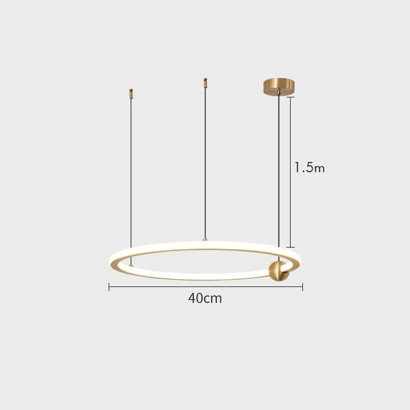 ANELLI Solid Brass Circular Pendant