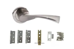 Atlantic Colorado Dorpac (3" Latch, 3"x2" Hingesx3) - Satin Nickel