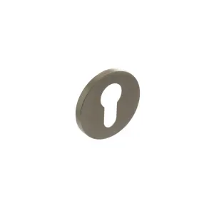 Atlantic Euro Escutcheon on 5mm Slimline Round Rose - Satin Nickel