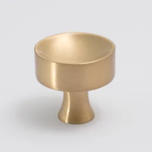 Atticus Knob - Satin Brass