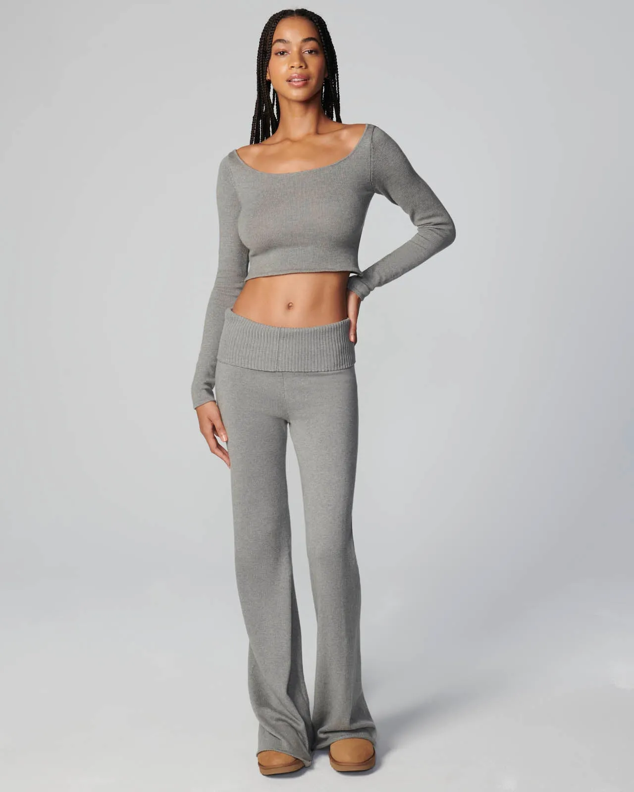 Barre Foldover Wide Leg Pant