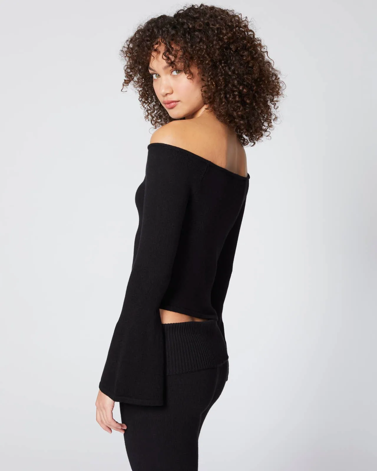 Barre Off-Shoulder Sweater