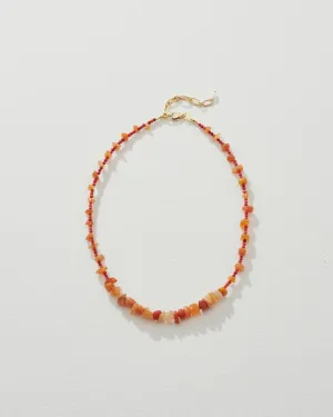 Borno Necklace in Orange