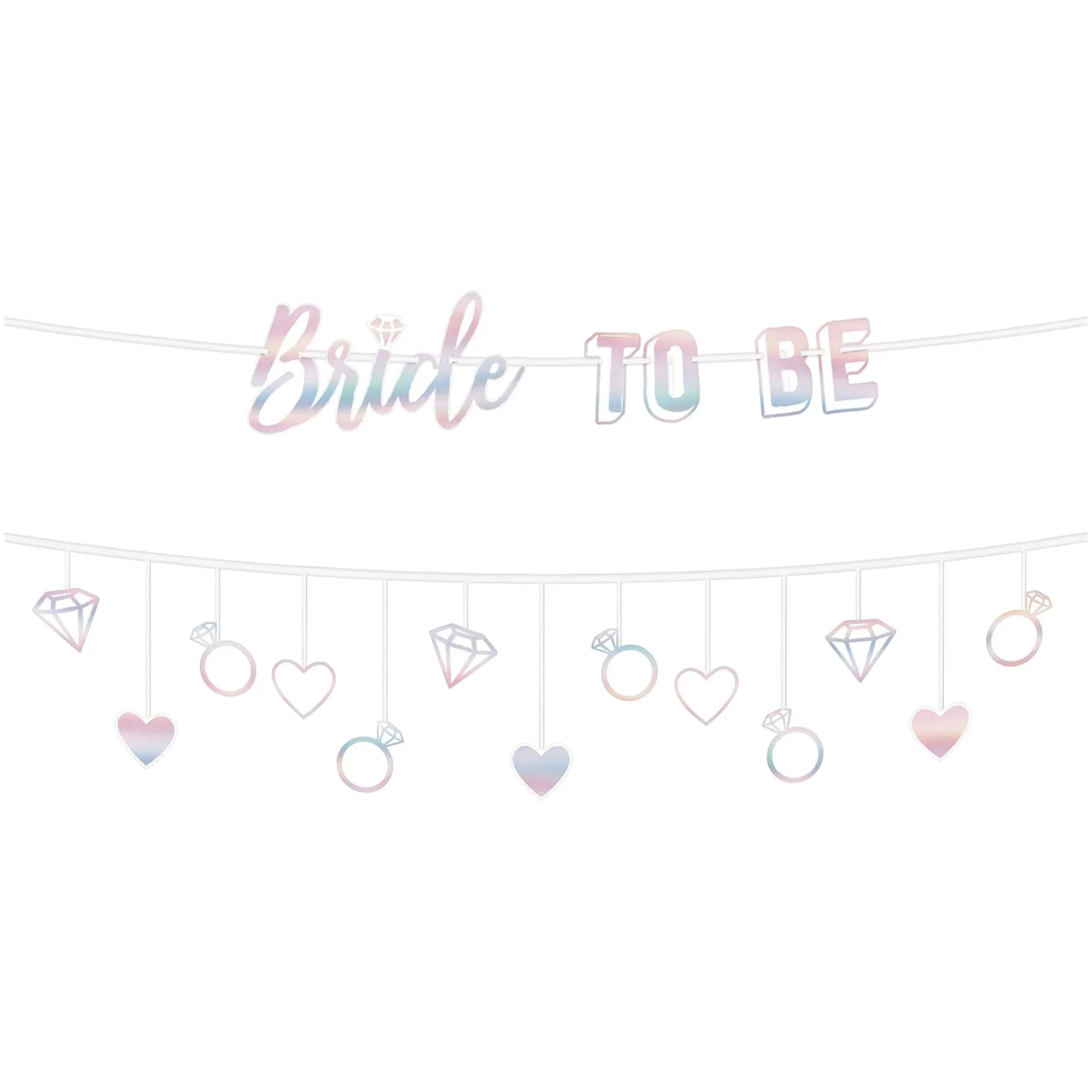 Bridal Party Supplies - Bride To Be Double Banner Garland Decorations Set