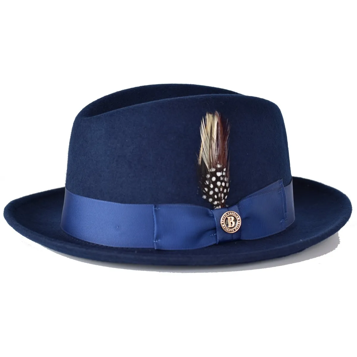 Bruno Capelo Chicago Center Dent Wool Trilby Hat