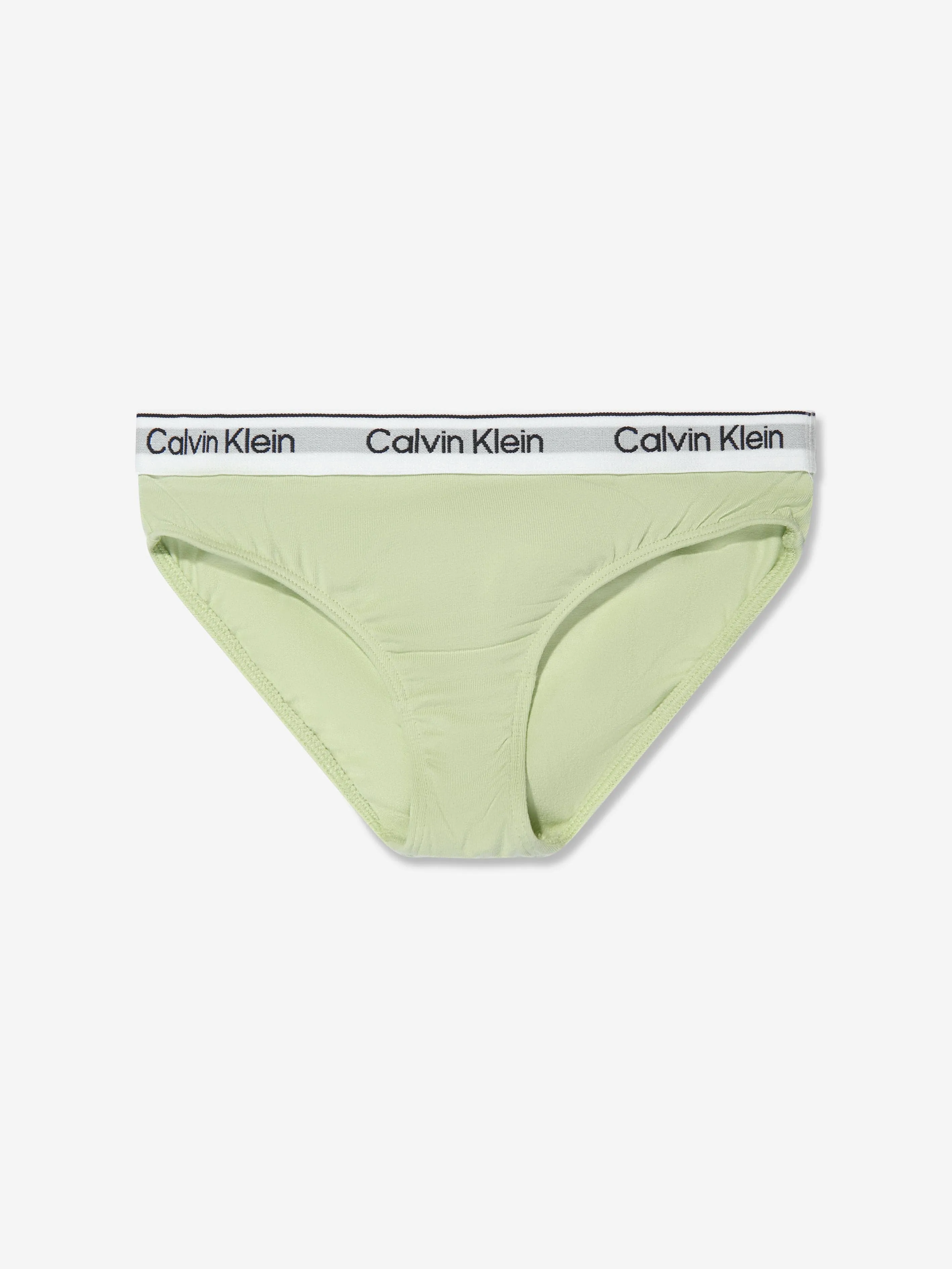 Calvin Klein Girls 2 Pack Bikini Briefs Set in Green