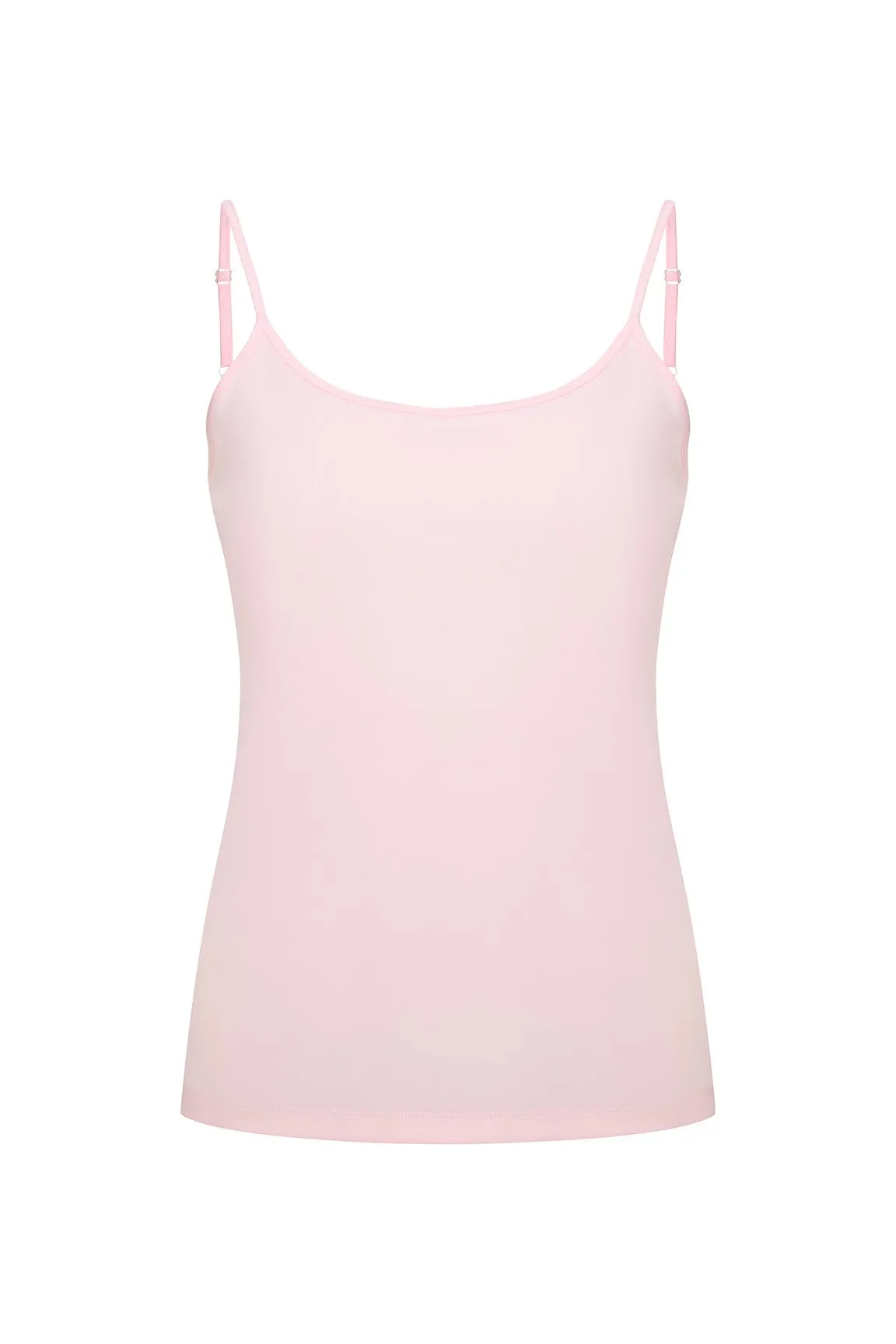 Cami with adjustable straps | Pink | 7637TT