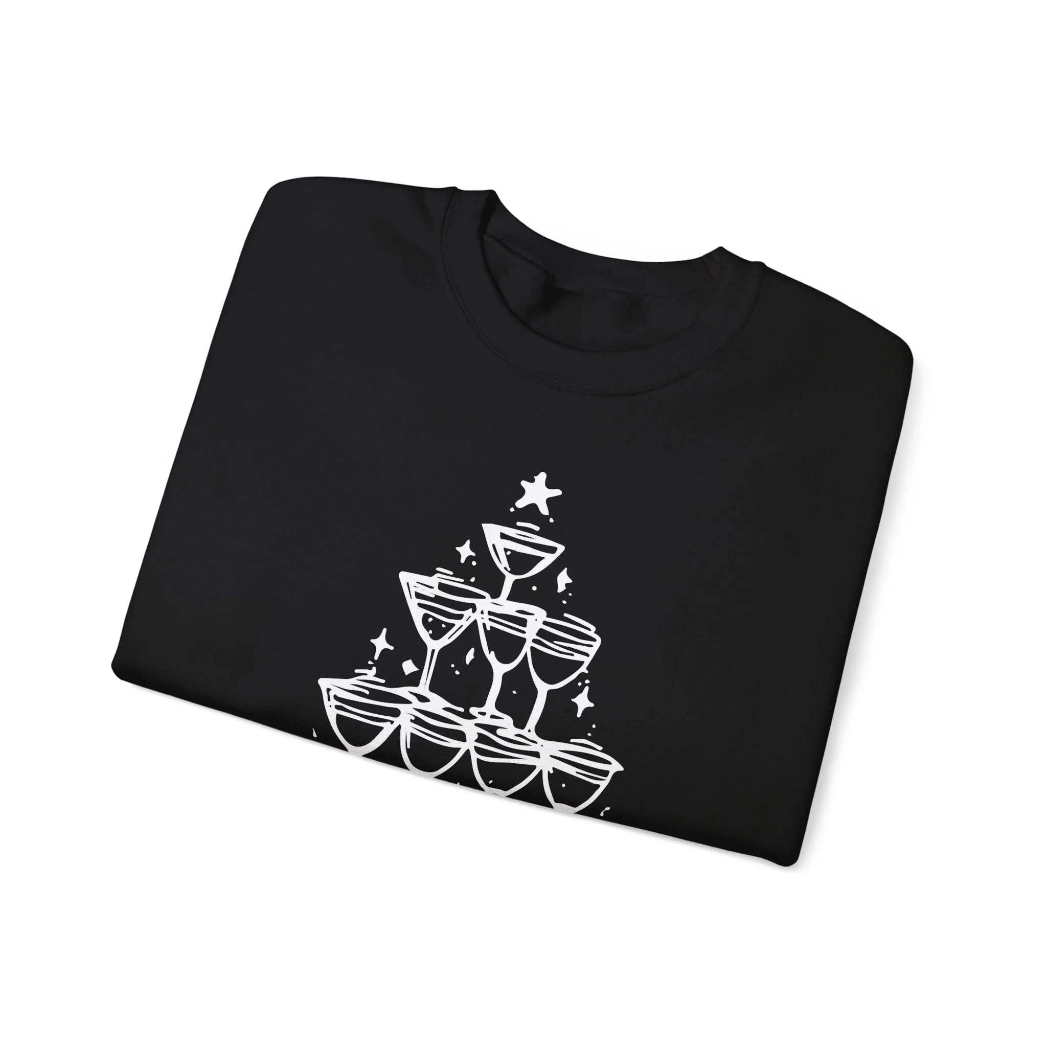 Champagne Tower Christmas Sweatshirt