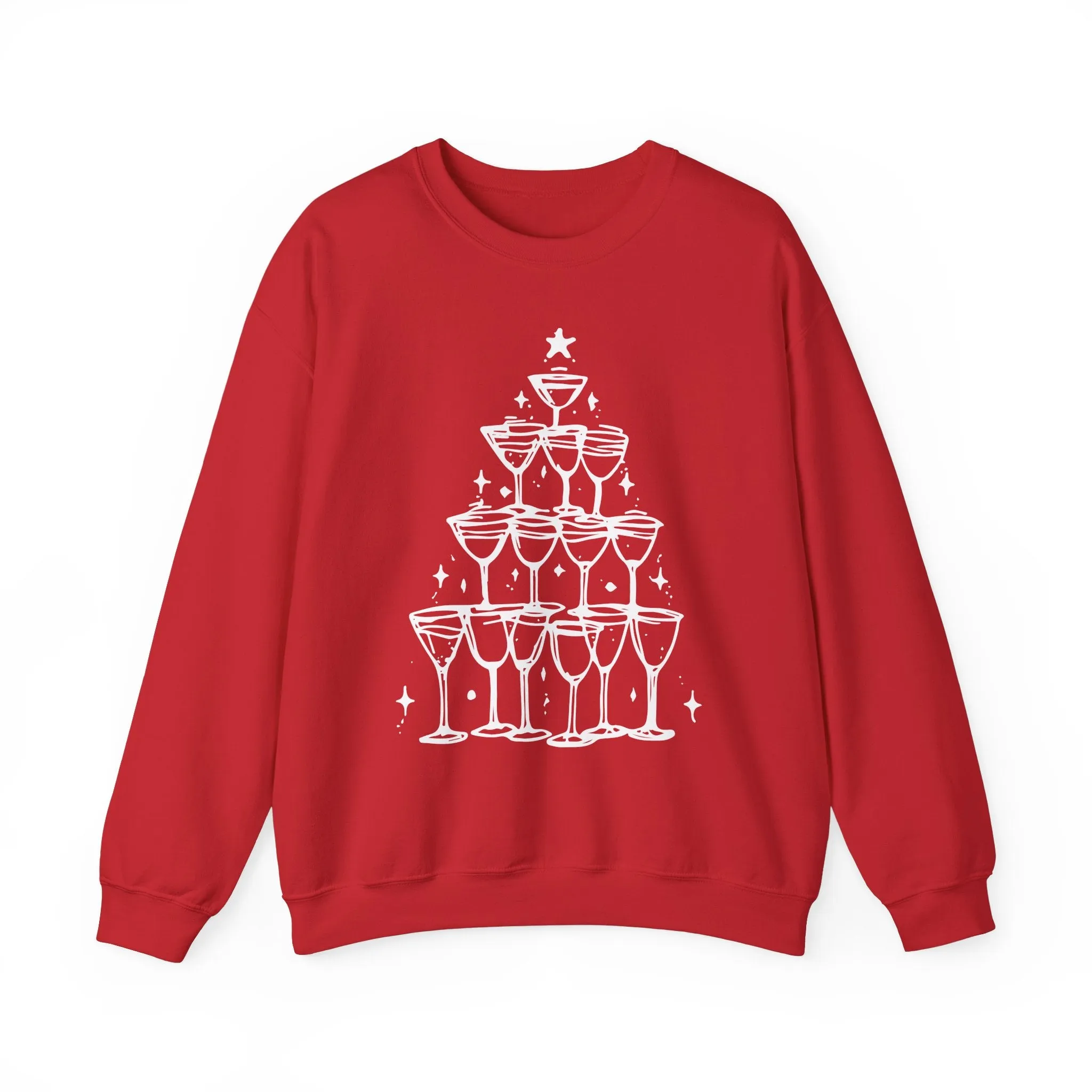 Champagne Tower Christmas Sweatshirt