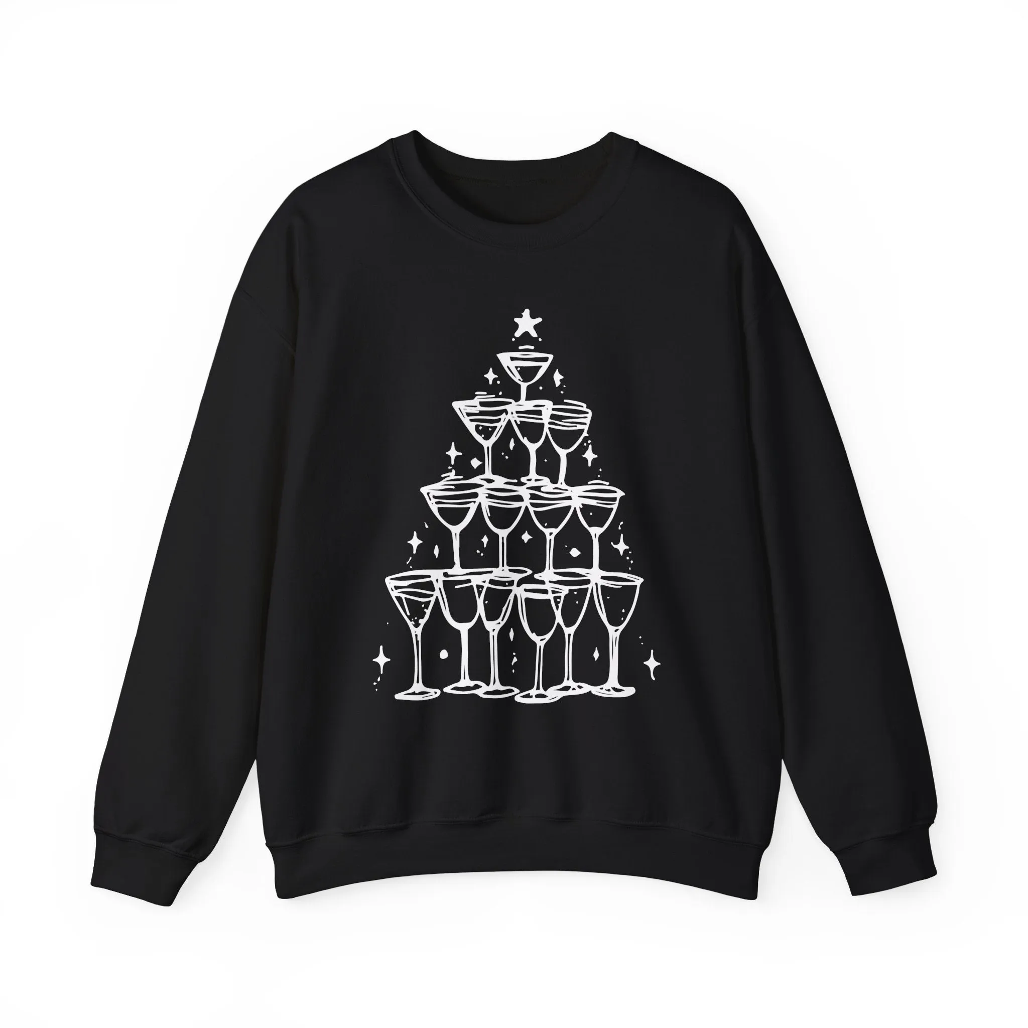 Champagne Tower Christmas Sweatshirt