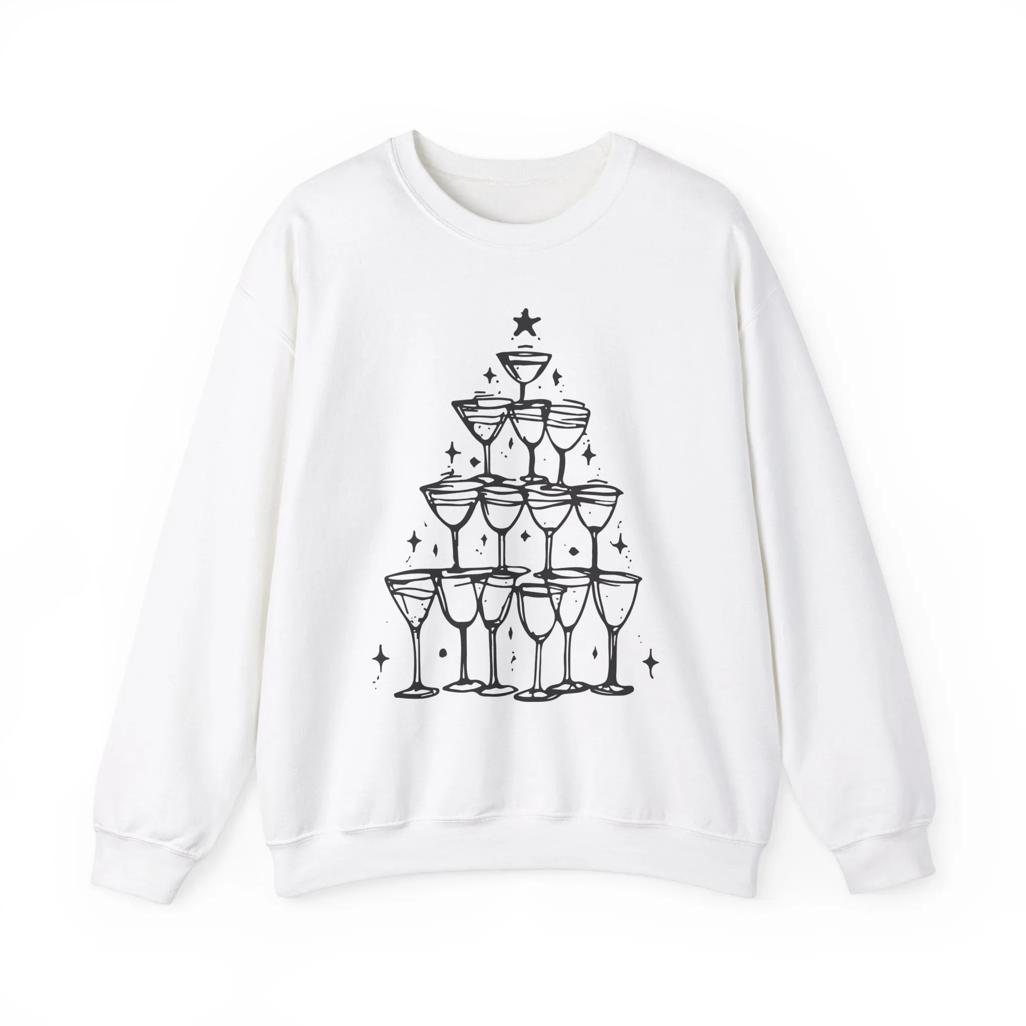 Champagne Tower Christmas Sweatshirt