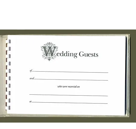 Chantilly Lace Wedding Guest Book