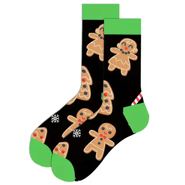 Christmas Socks Gingerbread & Candy Cane