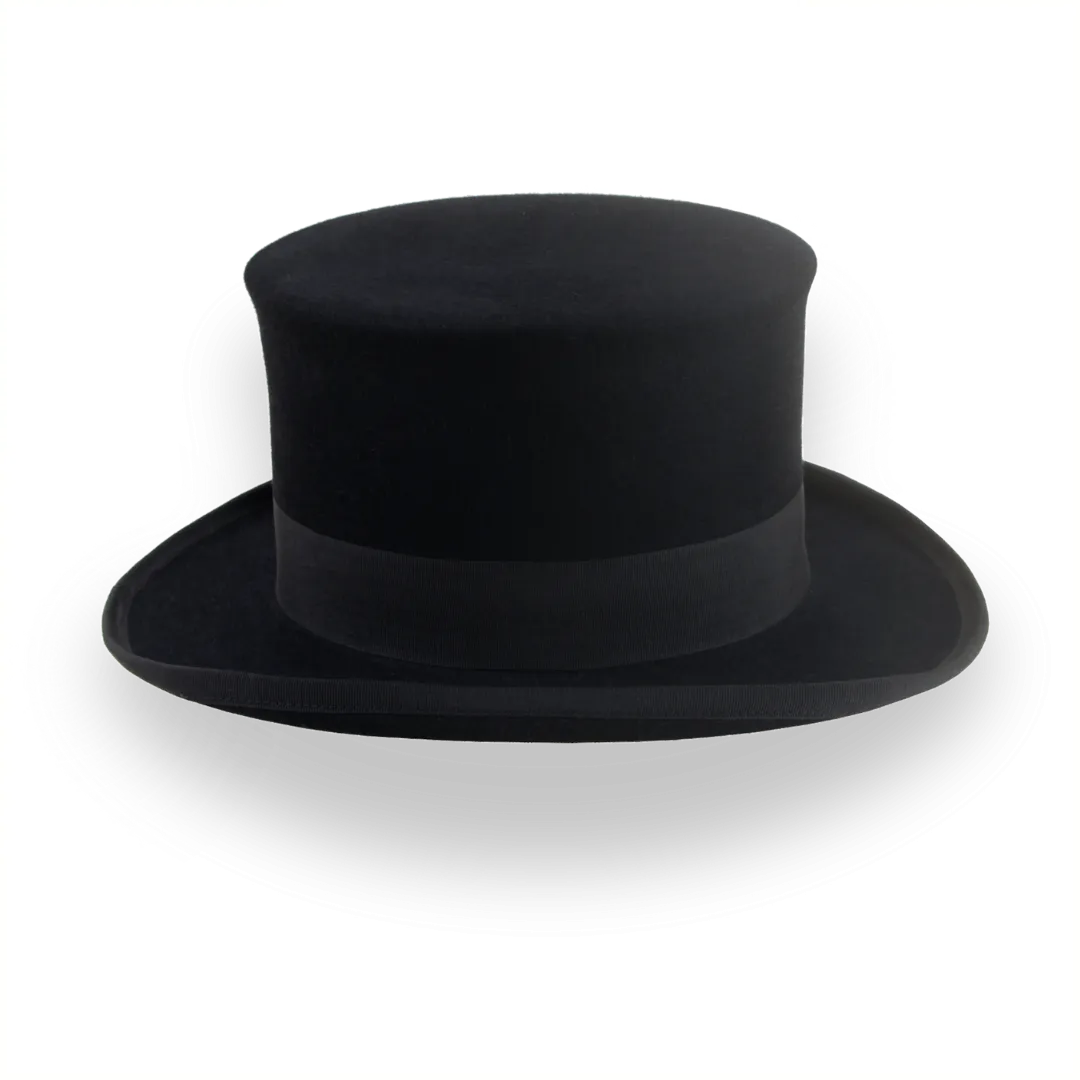 Classic Top Hat For Men in Black Fur Felt | The Victorian