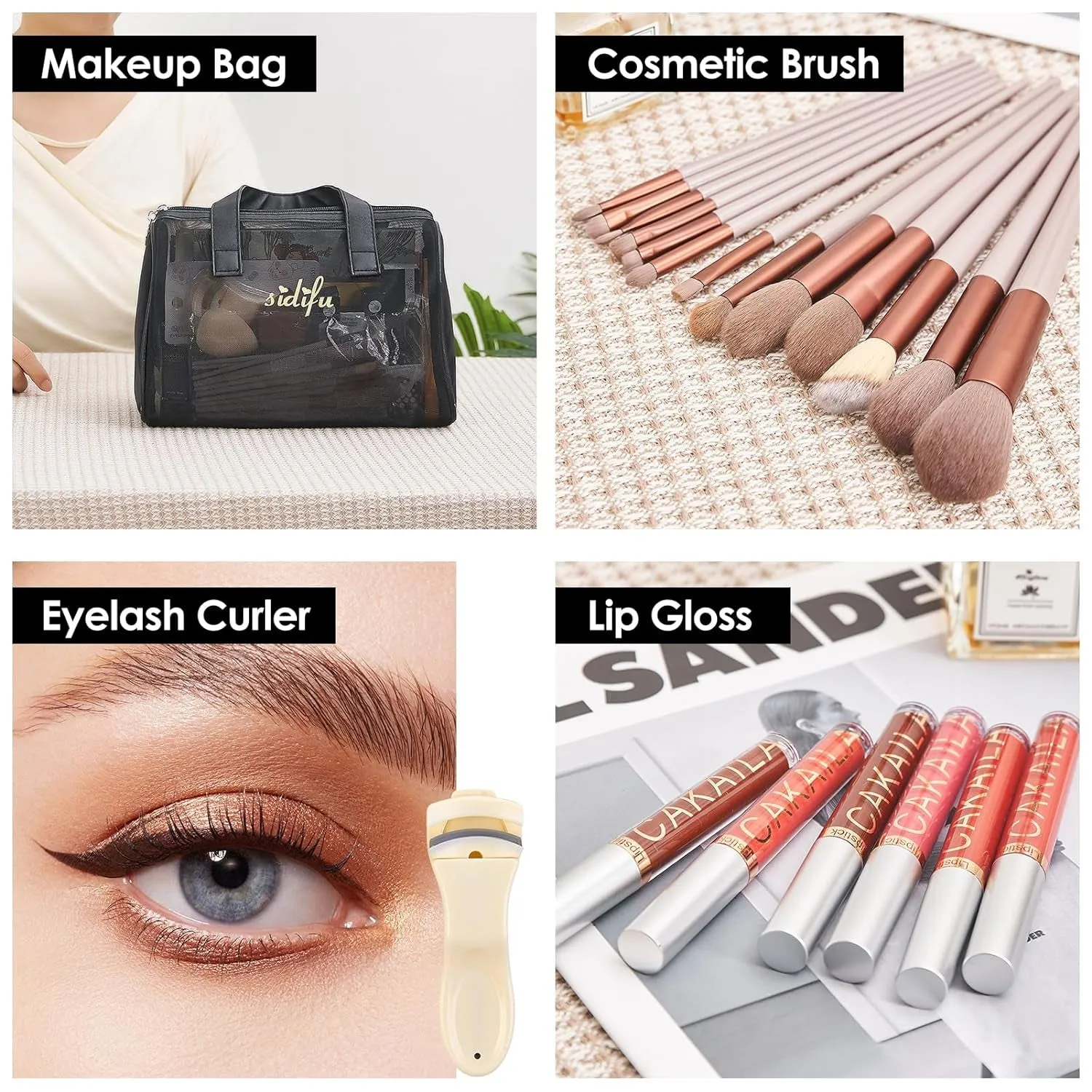 Complete Ultimate Makeup Essentials Kit for Women - Travel Set with Foundation, Eyeshadow & More