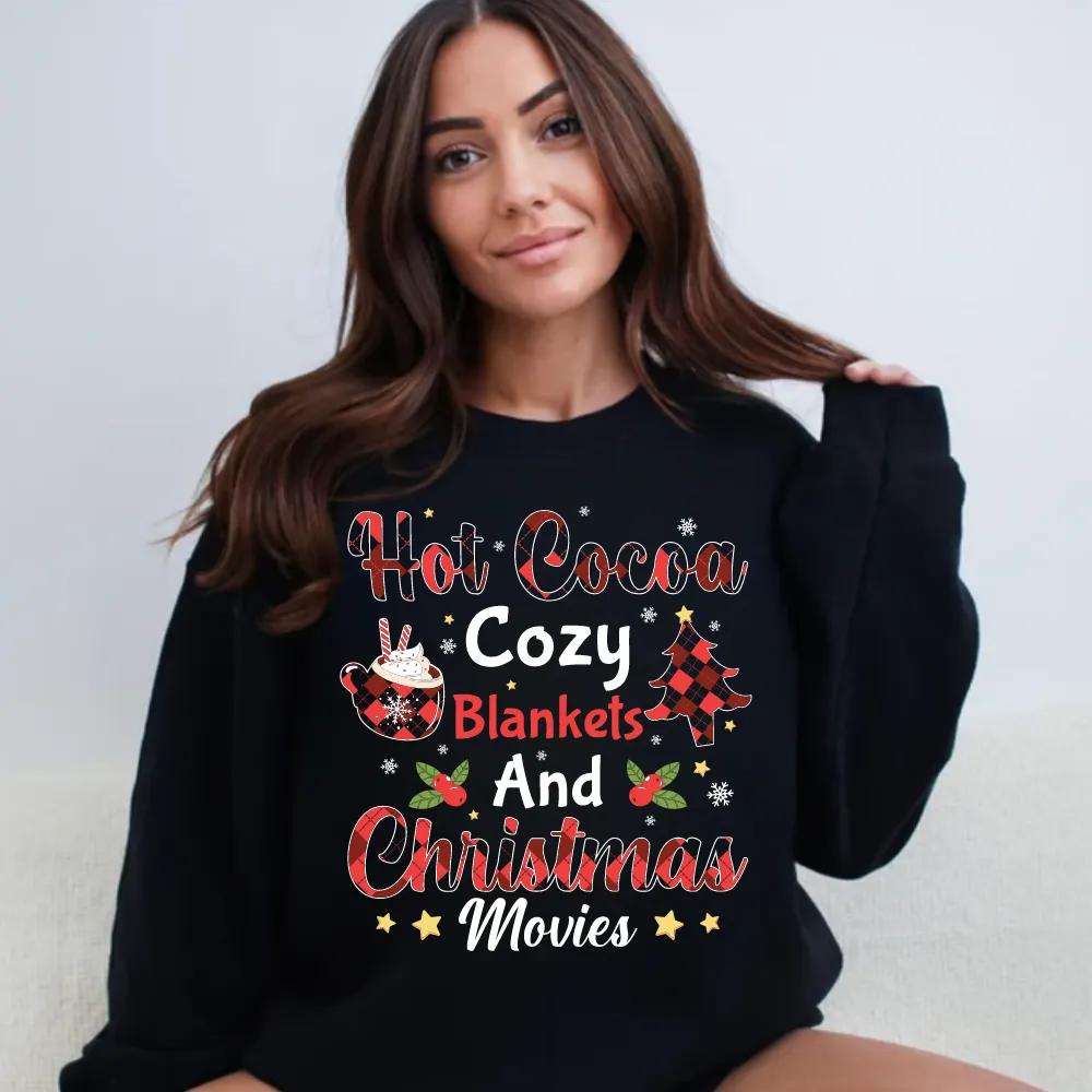 Cozy Blankets & Christmas Movies Sweatshirt