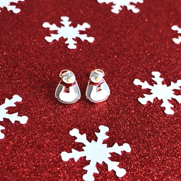 Cozy Penguin Signature Enamel Studs