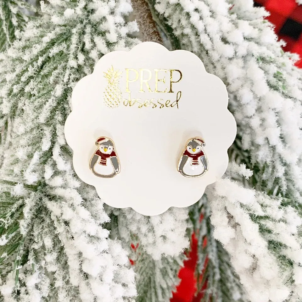 Cozy Penguin Signature Enamel Studs