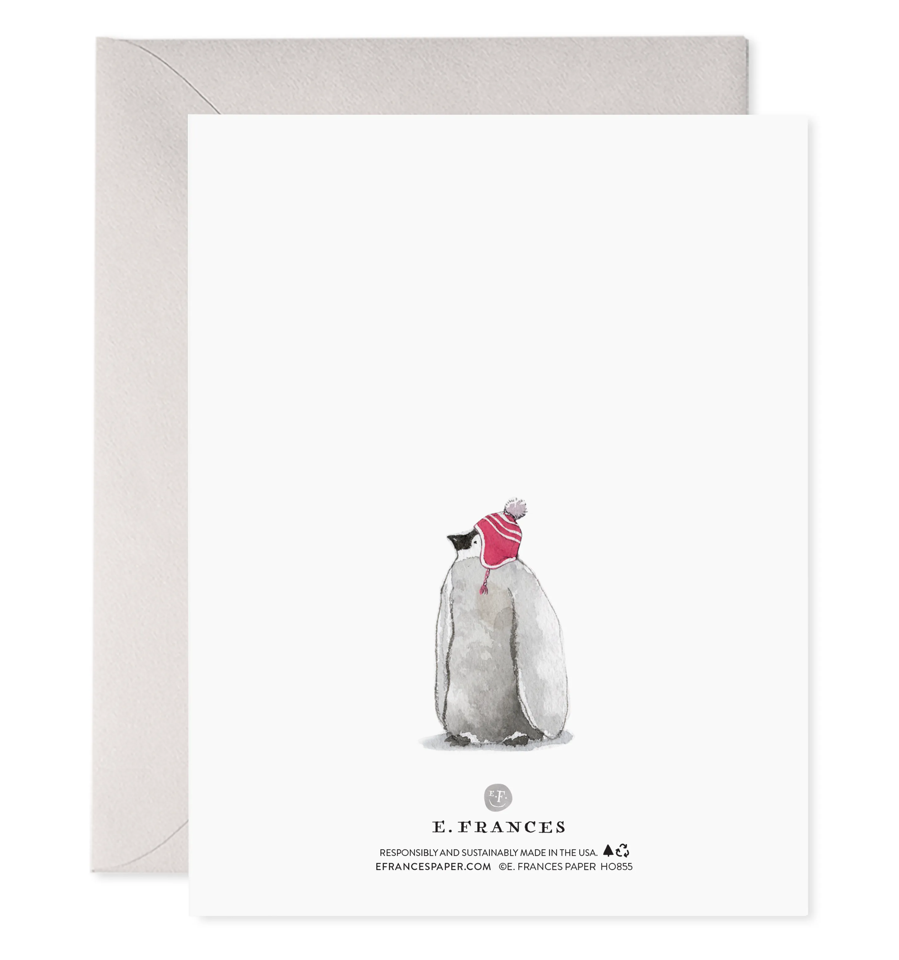 Cozy Penguins Greeting Card