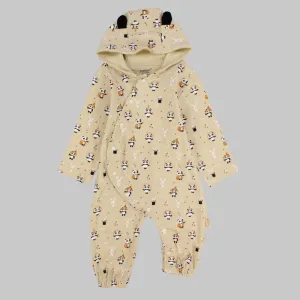 Cute Pandas Long-Sleeved Hooded Footless Onesie