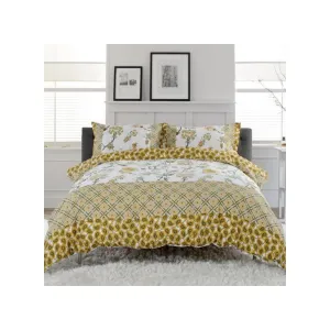 Deyongs Jacobean Superking Duvet Set Sage and Gold