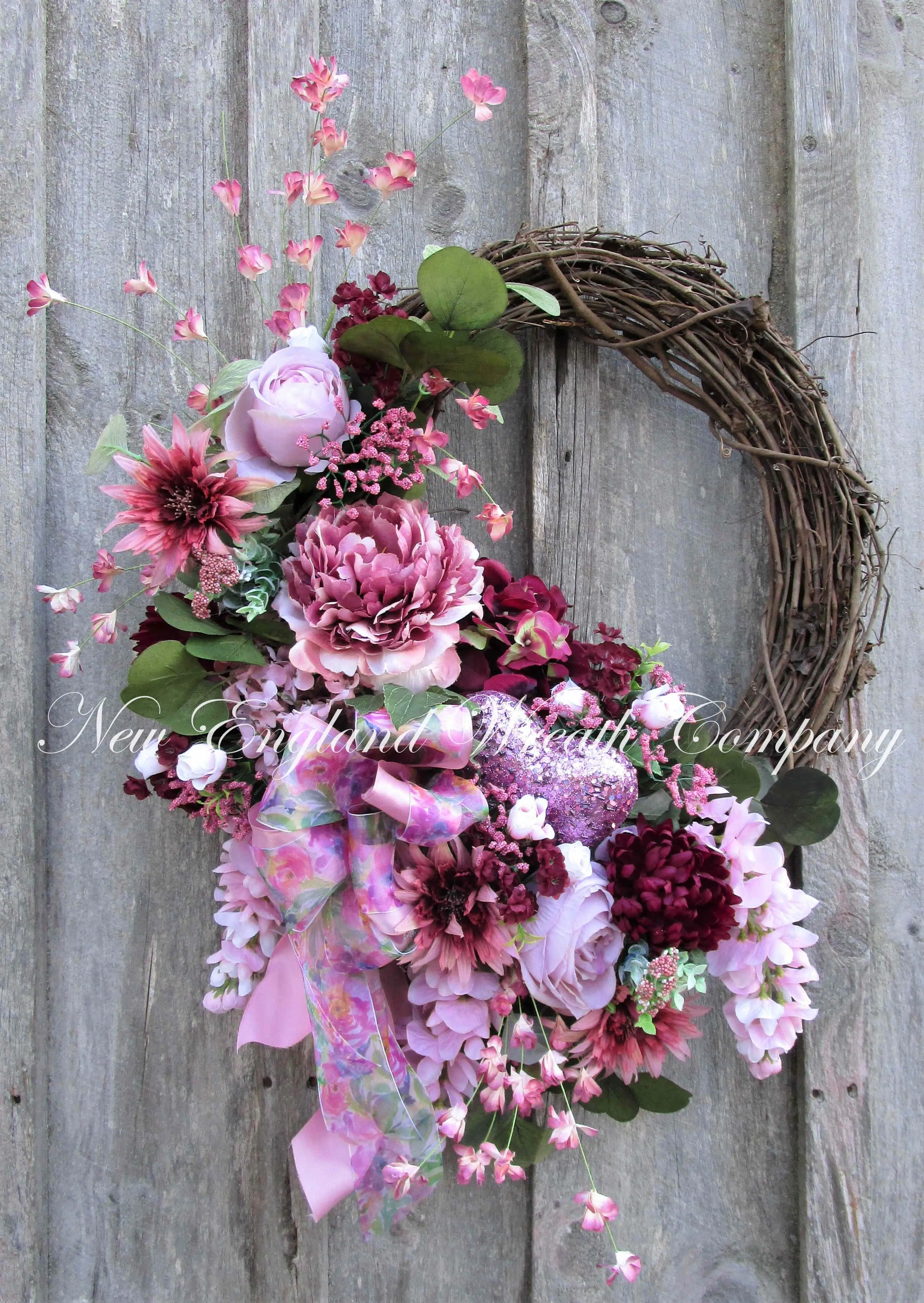 Elegant Victorian Heart Wreath