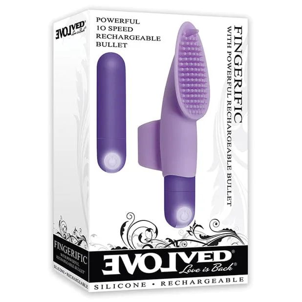 Evolved - Fingerific Rechargeable Bullet Vibrator Clitoral Massager (Purple)