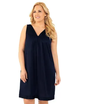 Exquisite Form Short Gown - Navy