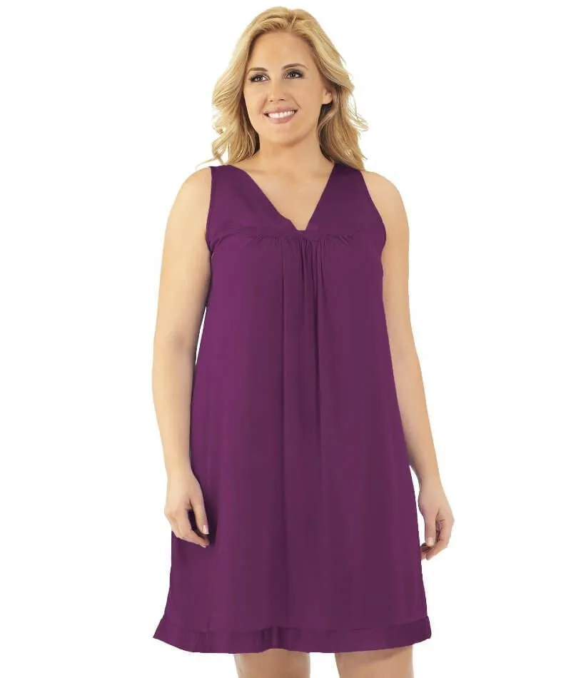 Exquisite Form Short Gown Plus - Amaranth