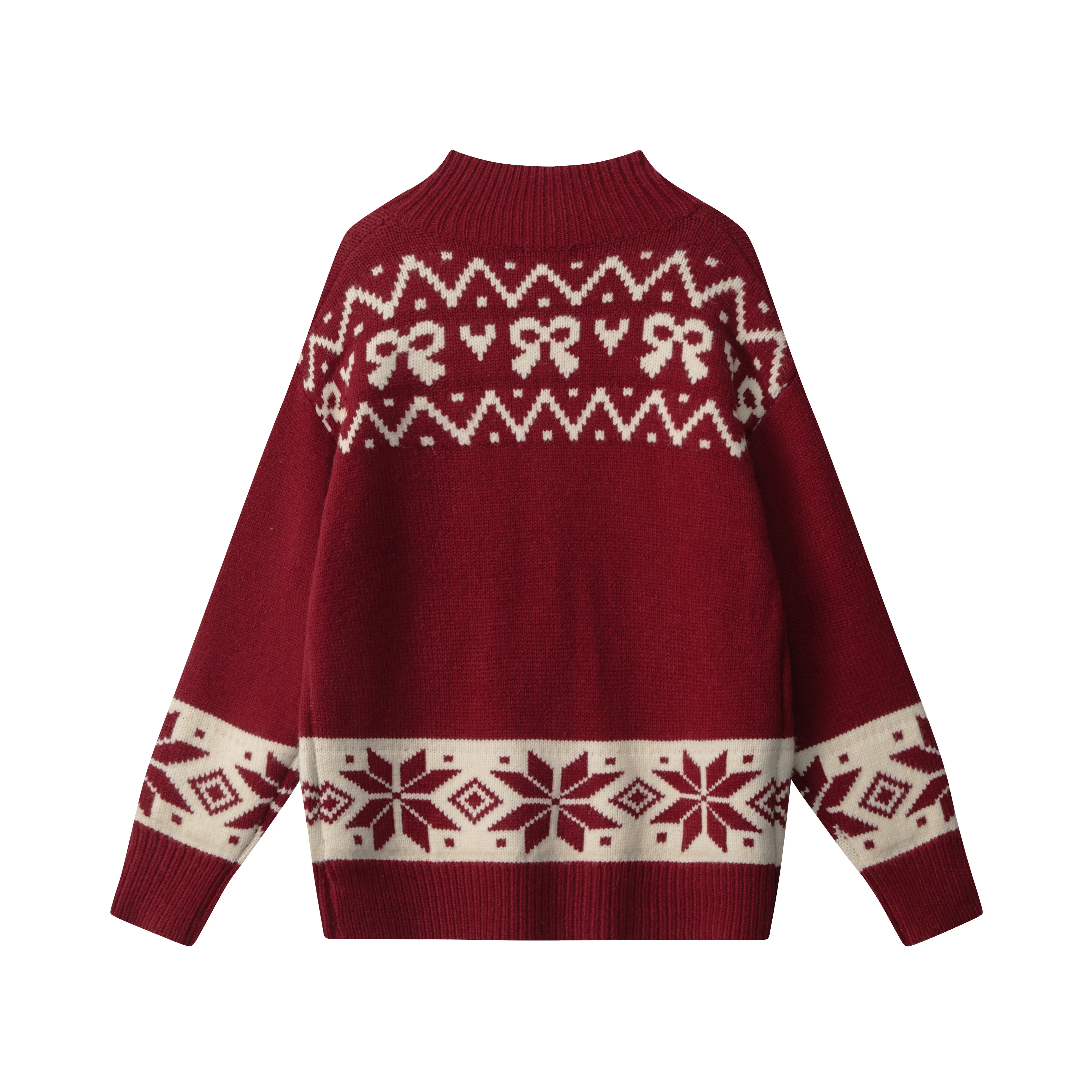 Faire Echo Cozy Reindeer Knit Cardigan