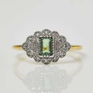 Fern Green Topaz Vintage Ring