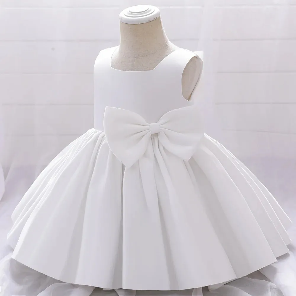 Flower Girls Wedding Birthday Bow Knot Dresses Princess Party Clothes