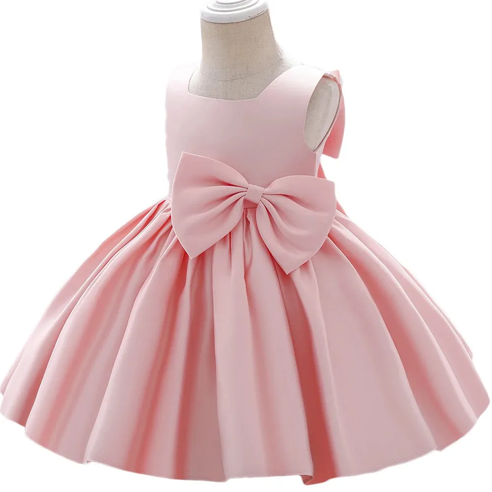 Flower Girls Wedding Birthday Bow Knot Dresses Princess Party Clothes