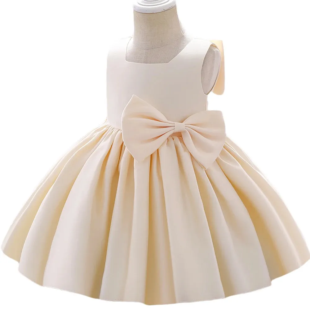 Flower Girls Wedding Birthday Bow Knot Dresses Princess Party Clothes