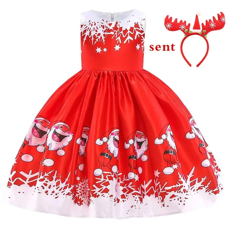 Girls Princess Christmas Dress Formal Wear