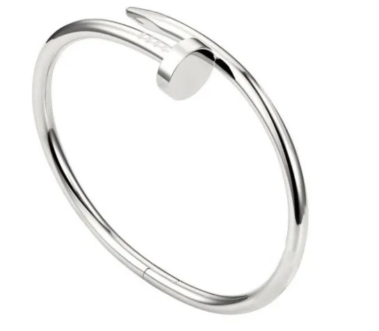 Gretta Silver Nail Shape Bracelet