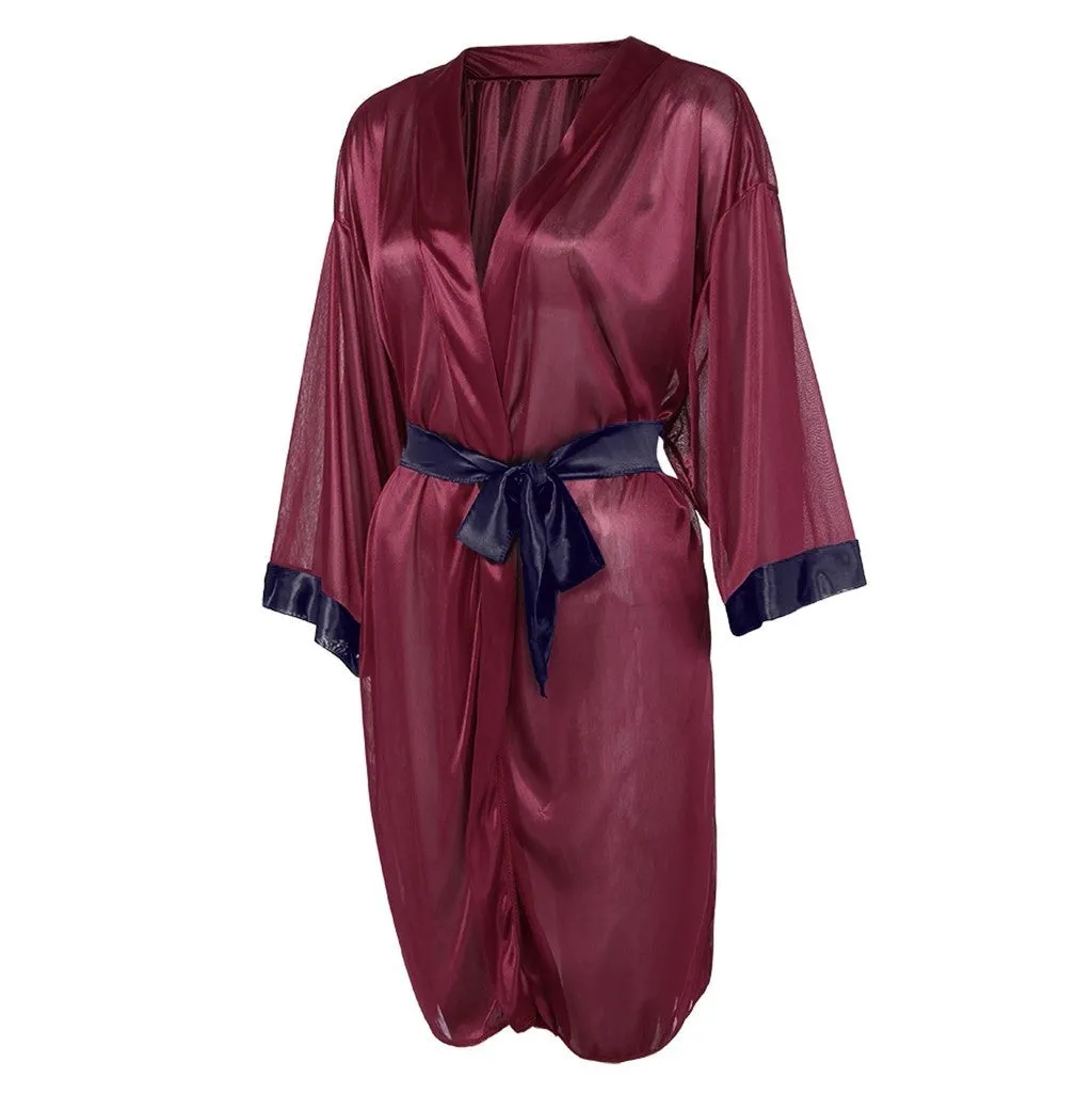 Home fun robe bathrobe seduction plus-size pajama suit