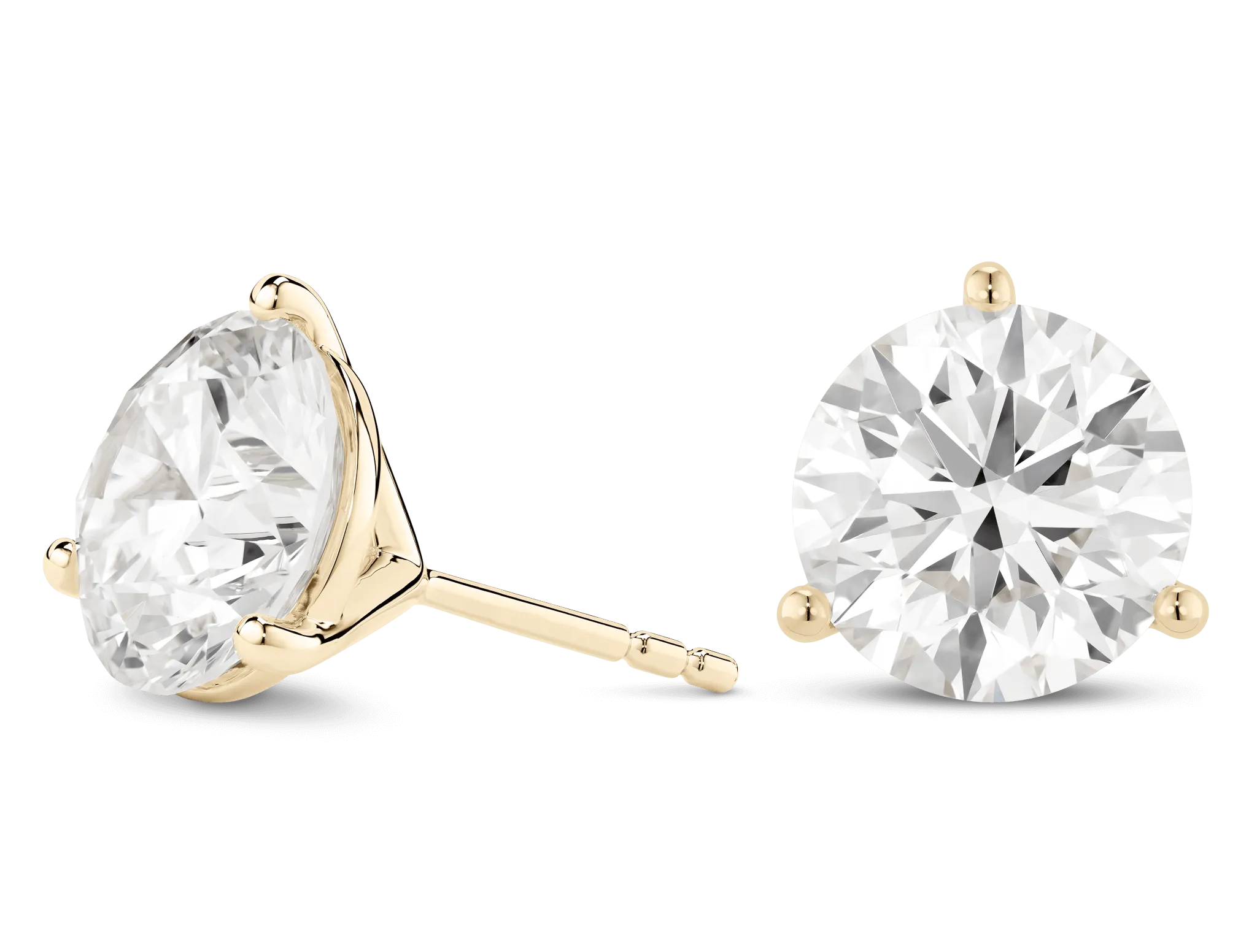 Lab-Grown Diamond 5ct. tw. Round Brilliant Solitaire Studs | White