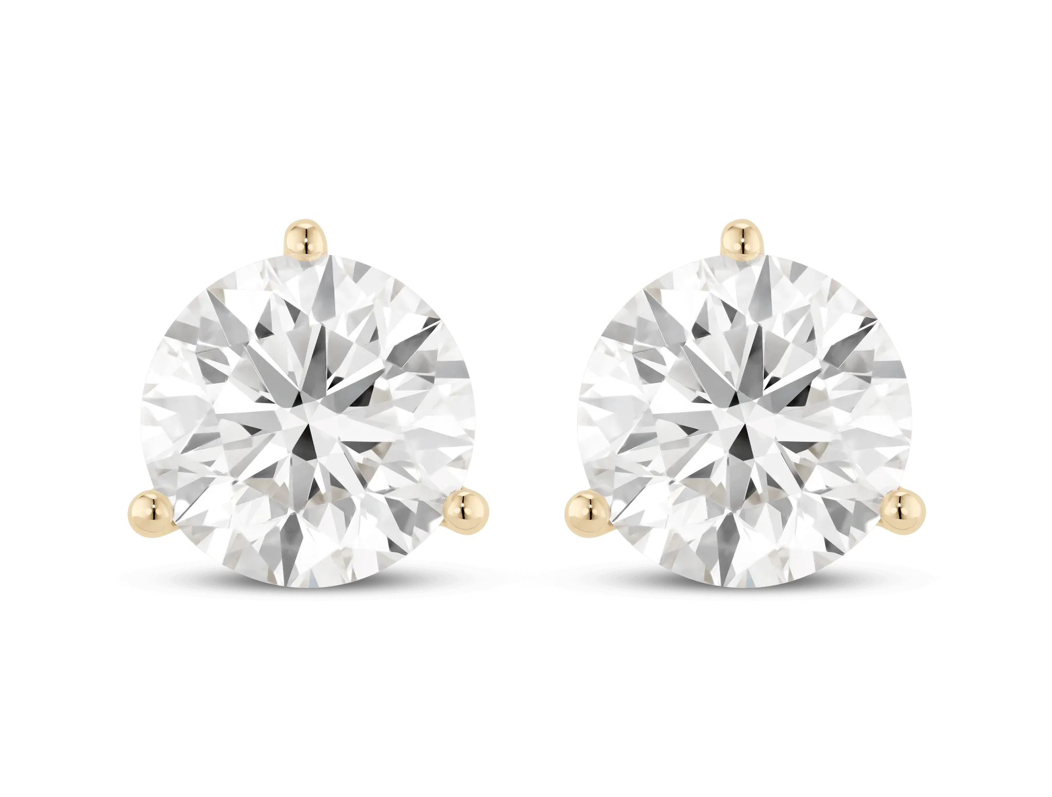 Lab-Grown Diamond 5ct. tw. Round Brilliant Solitaire Studs | White