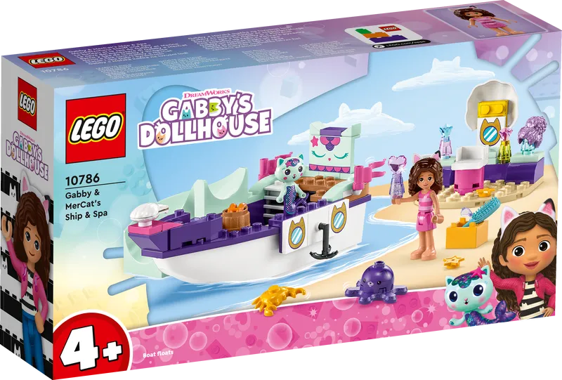 LEGO 10786 Gabby's Dollhouse Gabby & Mercats Ship And Spa