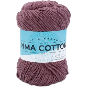 Lion Brand Pima Cotton Yarn - Rose Taupe 100g