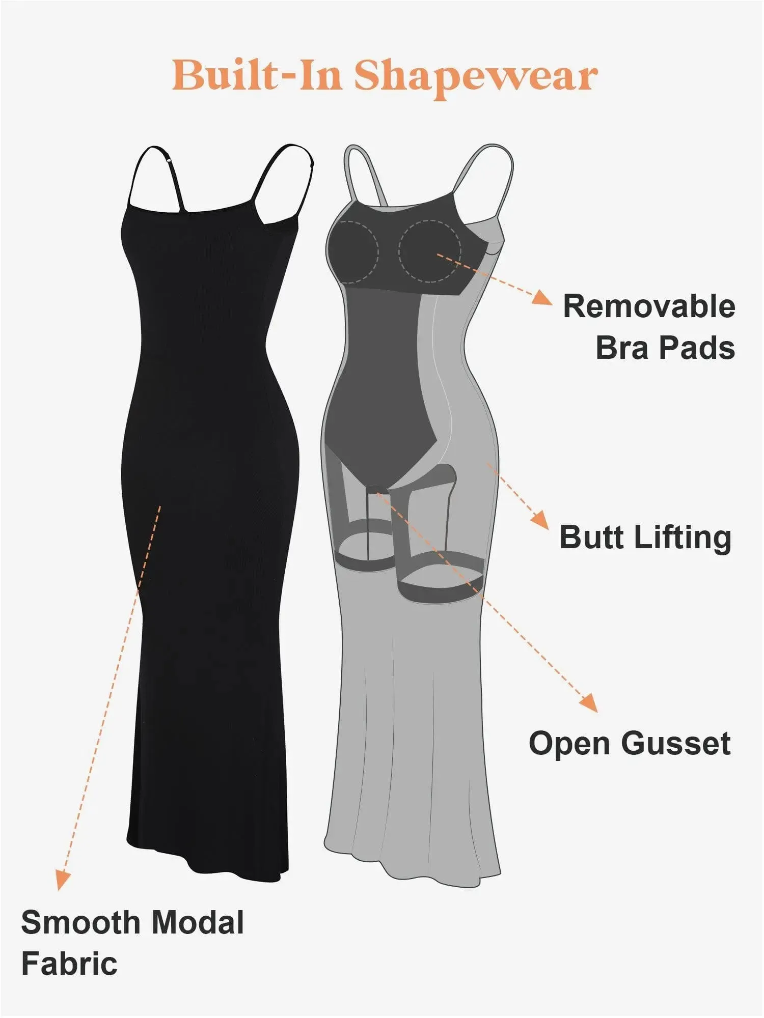 Maxi Built-In Shapewear Lounge Dress