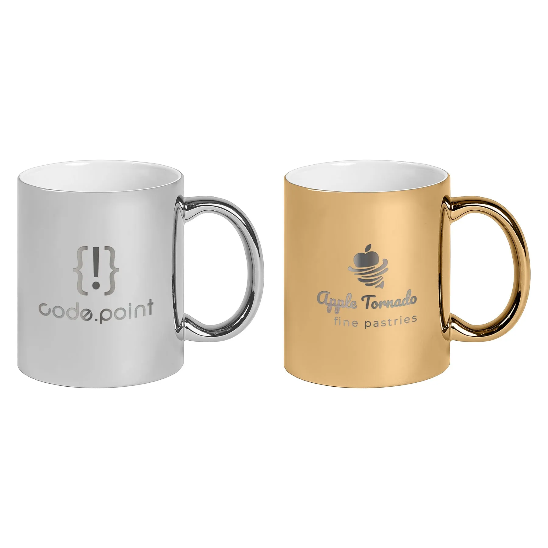 Metallic Ceramic Mug - Printed with Your Logo/Name