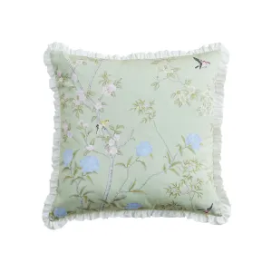 Nicola Pillow in Garden Green