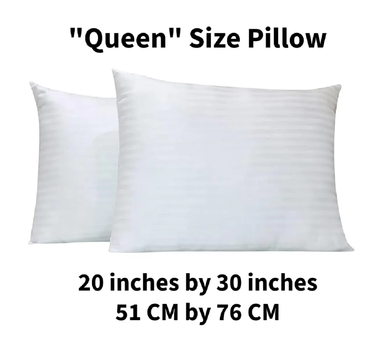 Perfect Sleeper 20X30 Inches Bed Pillows for Sleeping Queen Size 2 Pack, Hypoallergenic Pillow for Side and Back Sleeper, Soft Hotel Pillows Set of 2, Microfiber Pillow-White