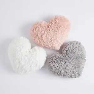 PICKKART Set of 3 Heart Shape Plush Pillow Small Size - 30 cm