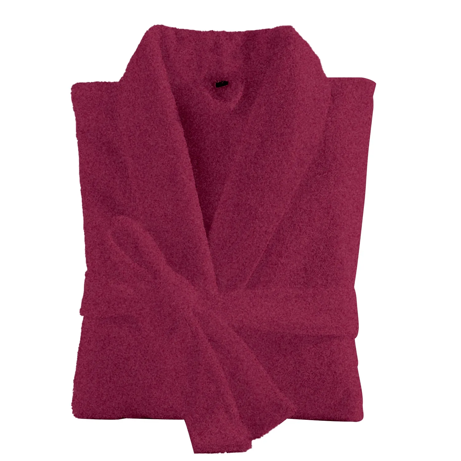 Premium Cotton Burgundy Terry Bathrobe with Pockets Suitable for Men and Women, Soft & Warm Terry Home Bathrobe, Sleepwear Loungewear, One Size Fits All